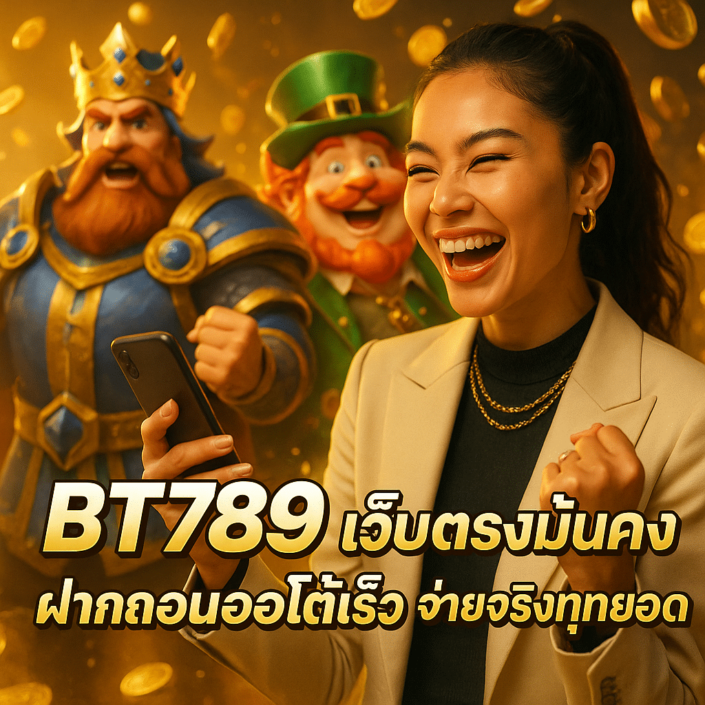 BT789 เว็บตรงมั่นคง ฝากถอนอโต้เร็ว จ่ายจริงทุกยอด