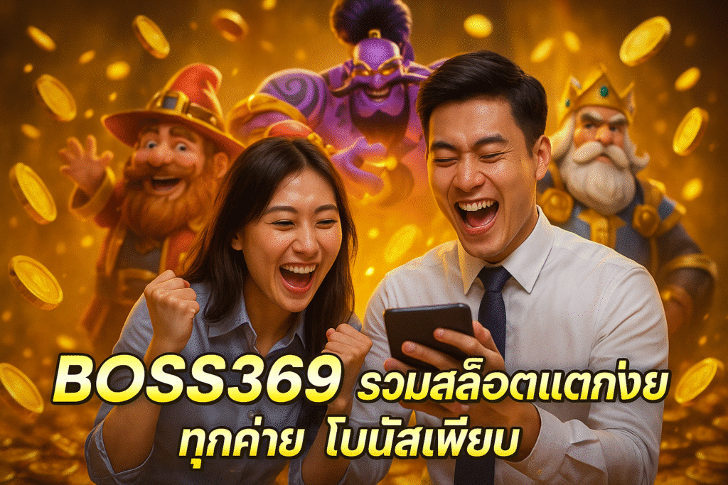 BOSS369 รวมสล็อตแตกง่ายทุกค่าย โบนัสเพียบ